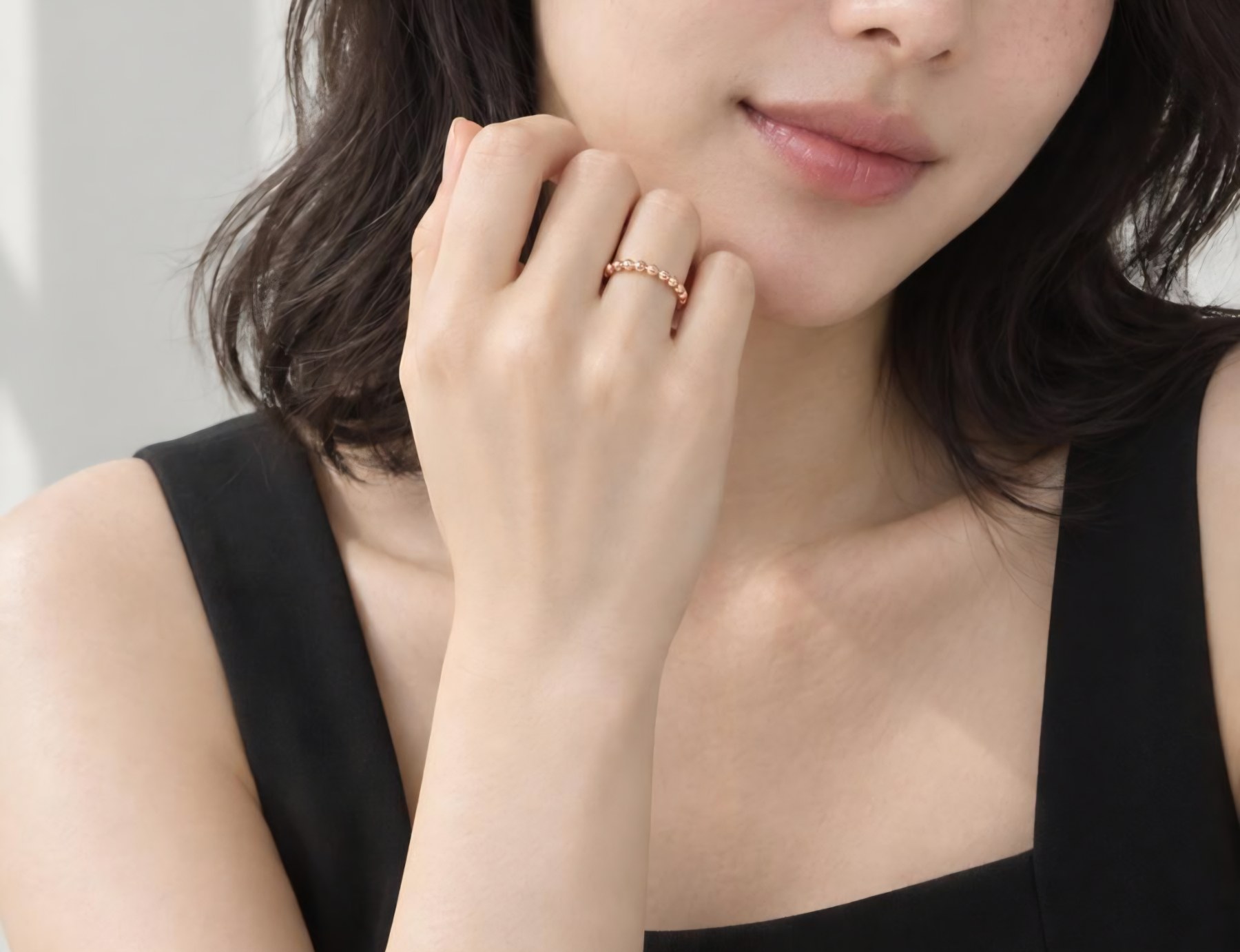 14K 심플비즈 라운드 반지 상품 사진 5