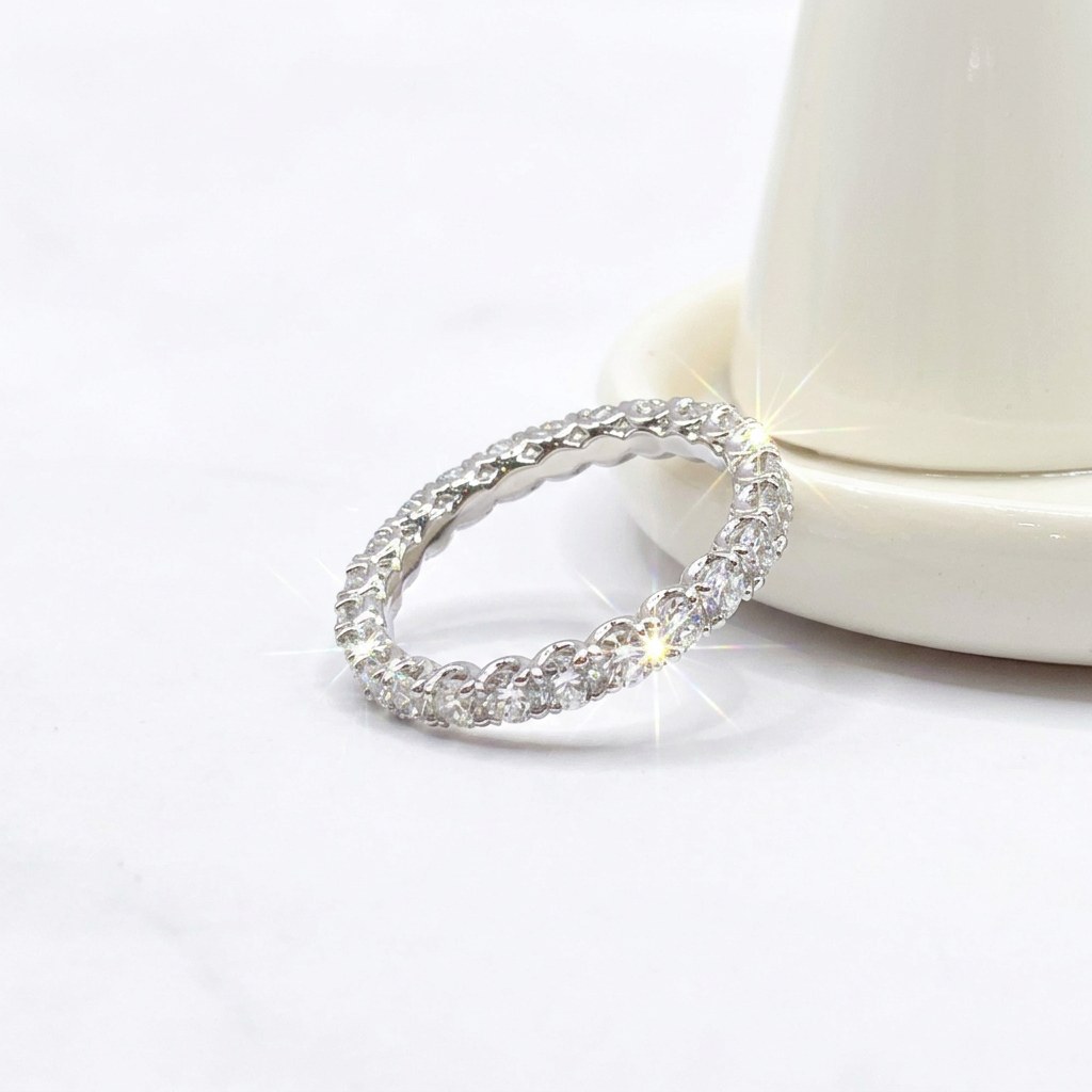 14K 2.5mm 테니스 가드링 반지 상품 사진 4