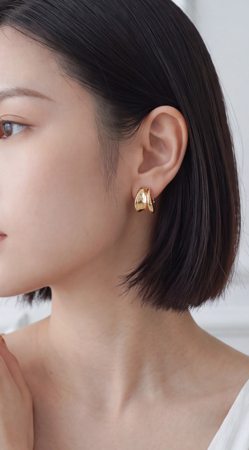 14K 리치 볼륨 후프 귀걸이 상품 사진 4