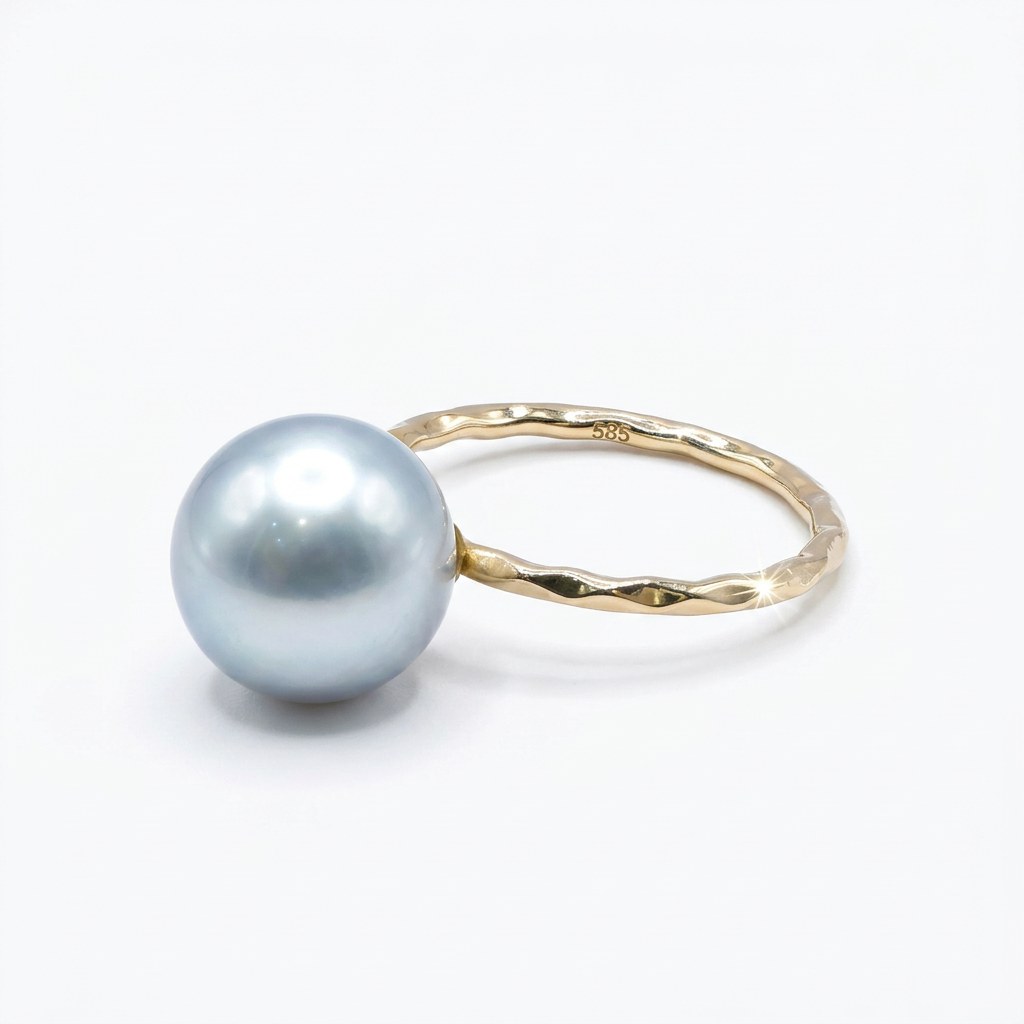 천연 남양진주13.5mm 포인트 14k 링