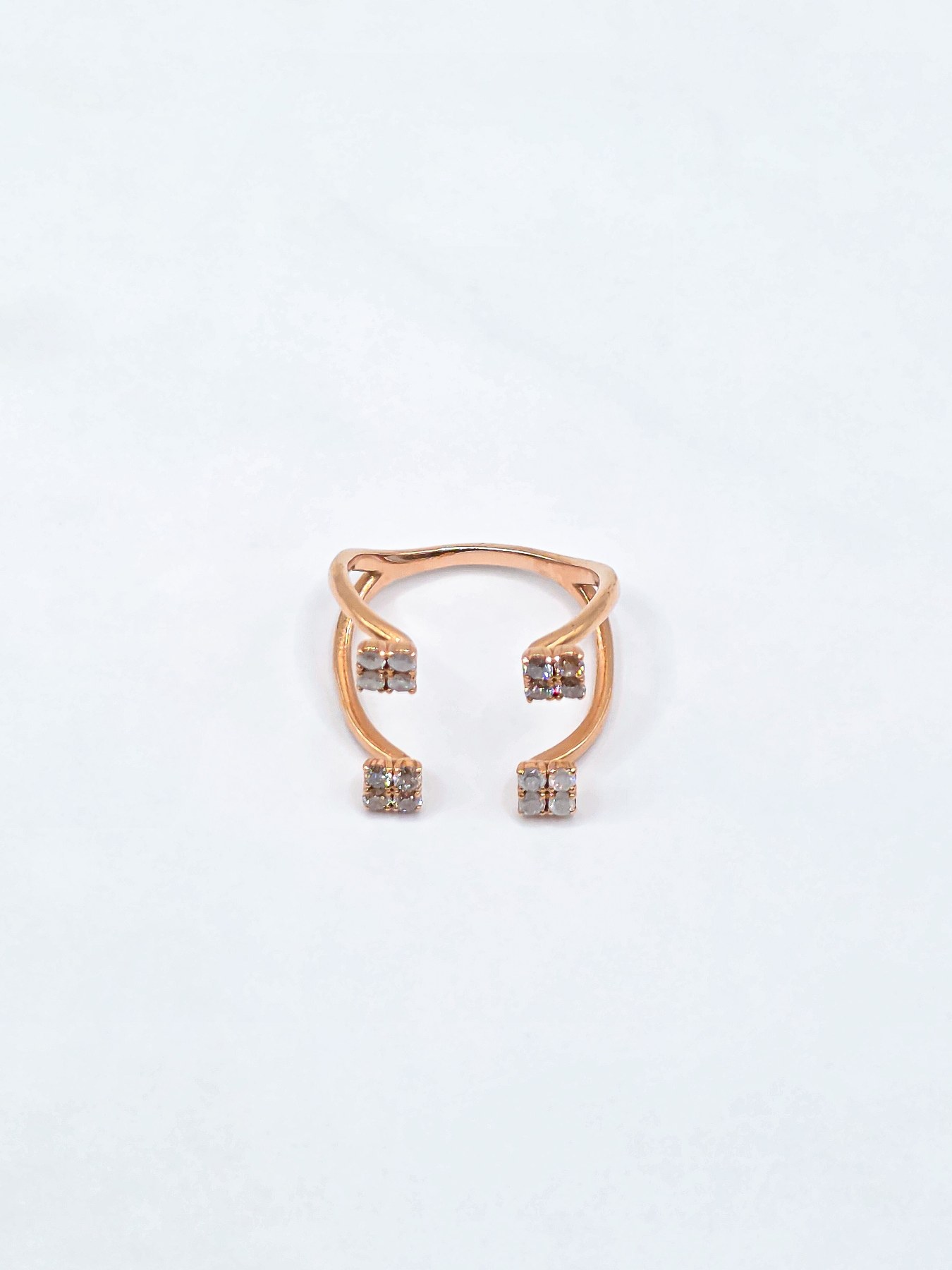 천연꼰냑 다이아몬드 14k 반지 상품 사진 3
