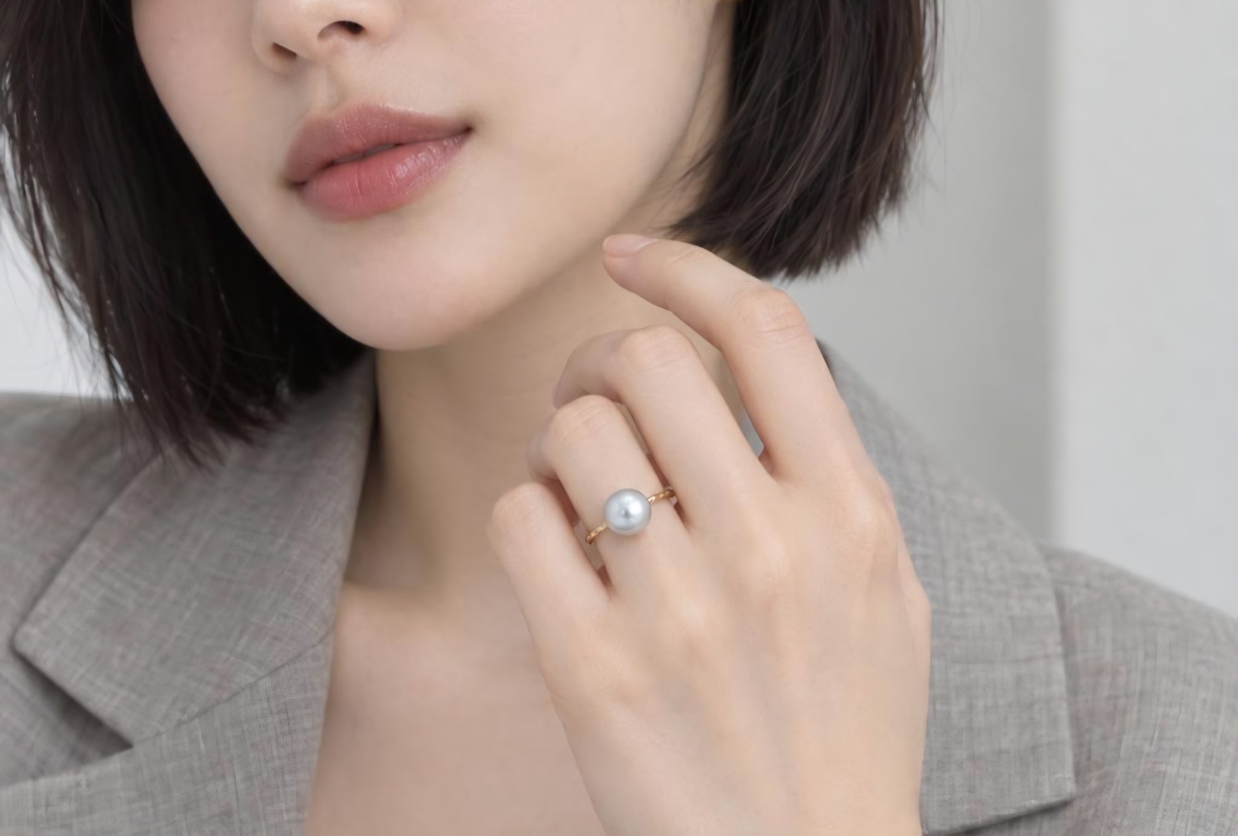천연 남양진주13.5mm 포인트 14k 링 상품 사진 5