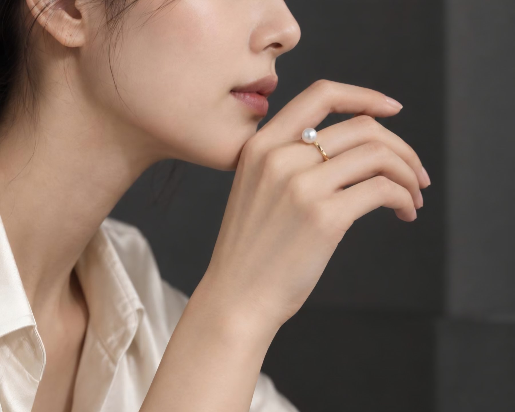 천연 남양진주13.5mm 포인트 14k 링 상품 사진 4