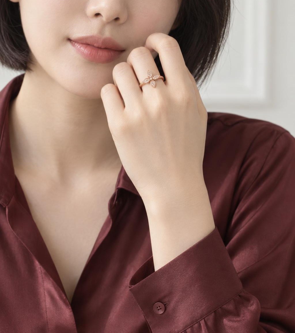 14K 꽃 포인트 반지 상품 사진 5